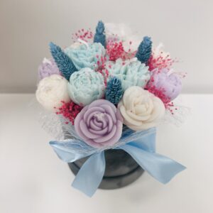 Küünlabukett "Magnoolia- Vaarikas"