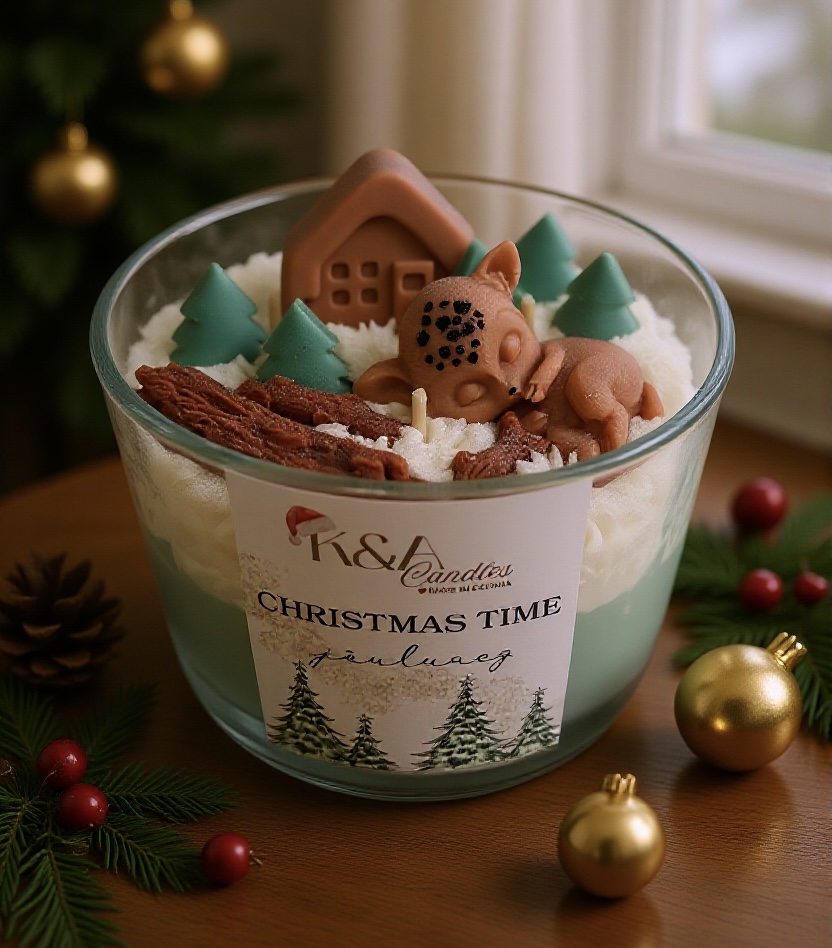 Jõuluküünal "Christmas Time" 500ml🎄